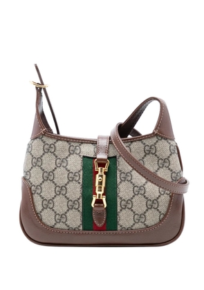 Gucci Pre-Owned 2016-2025 Mini GG Supreme Web Jackie 1961 crossbody bag - Brown