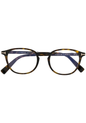 TOM FORD Eyewear classic round glasses - Brown