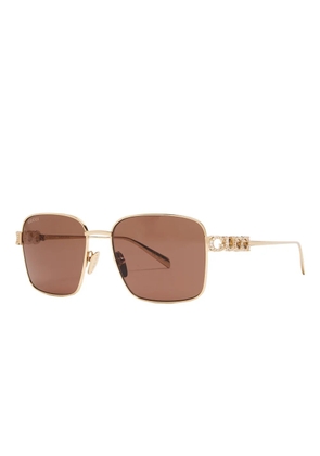 Gucci Eyewear square-frame sunglasses - Gold