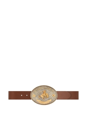 Polo Ralph Lauren rodeo-buckle wide belt - Brown