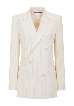 Polo Ralph Lauren Ramona striped double-breasted jacket - Neutrals