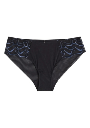 Wacoal Mayumi embroidered mesh briefs - Black