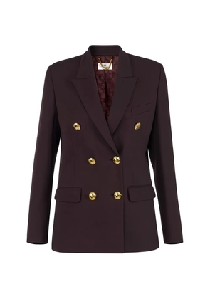 Elisabetta Franchi double-breasted button blazer - Brown