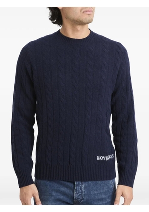 Roy Rogers cable-knit long-sleeved sweater - Blue