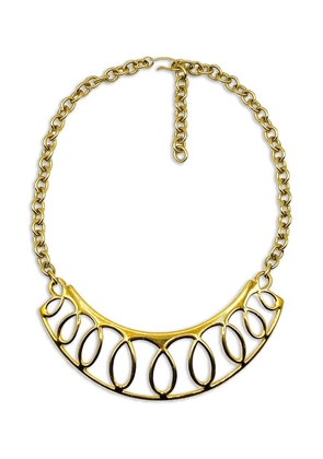 Jennifer Gibson Jewellery 1980s loop panel necklace - Gold