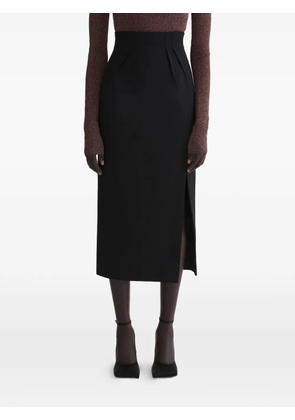 Mugler slit skirt - Black