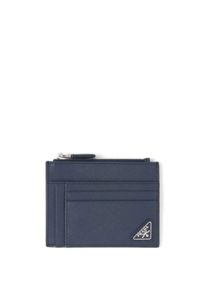 Prada triangle logo cardholder - Blue