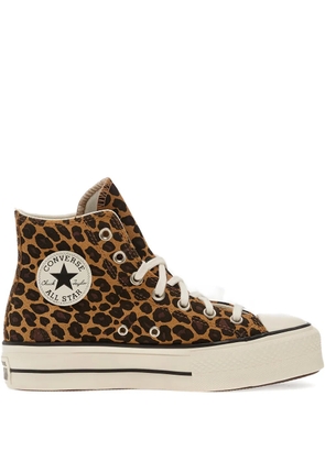 Converse Chuck Taylor All Star Lift leopard-print sneakers - Brown