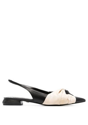 Roberto Cavalli knotted slingback pumps - Black
