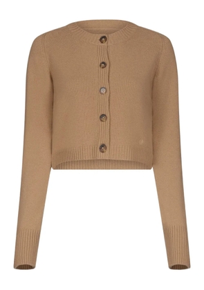LouLou de Saison Zephir Lds button ribbed cardigan - Brown