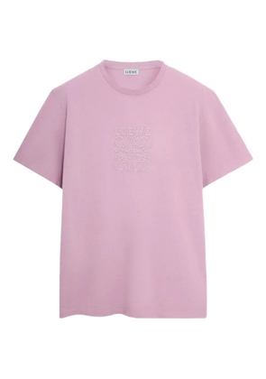 LOEWE embroidered logo T-shirt - Purple