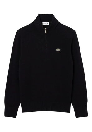 Lacoste half-zip mock-neck sweater - Black