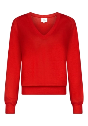 LouLou de Saison JULIO V-neck ribbed sweater - Red