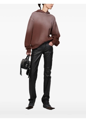 Acne Studios graphic-print hoodie - Brown