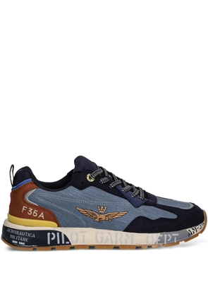 Aeronautica Militare logo-motif sneakers - Blue