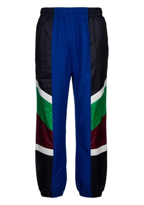 Lacoste appliqué cotton track pants - Blue