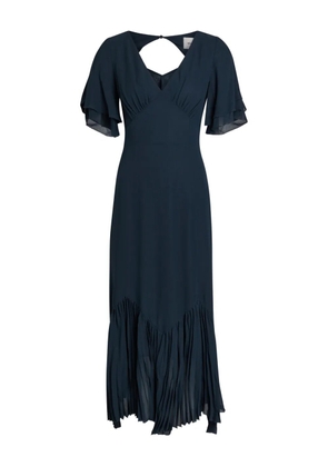 Reformation Salvia flutter-sleeve midi dress - Blue