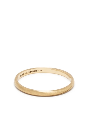Le Gramme 18kt yellow gold 1g brushed half bangle ring