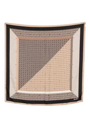 Max Mara patterned scarf - Neutrals