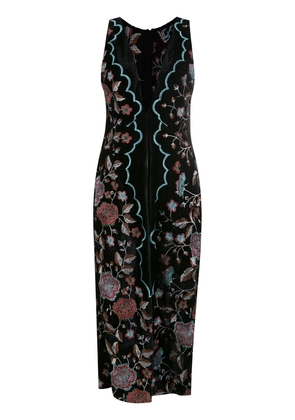 Olympiah embroidered midi dress - Black