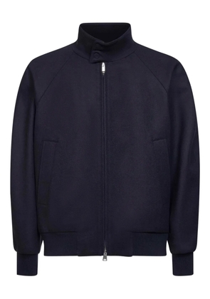FENDI embossed patch zip jacket - Blue