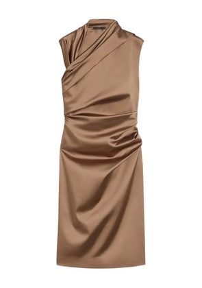 Max Mara Cantico draped midi dress - Brown