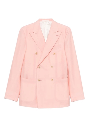 Caruso Aida double-breasted pocket blazer - Pink