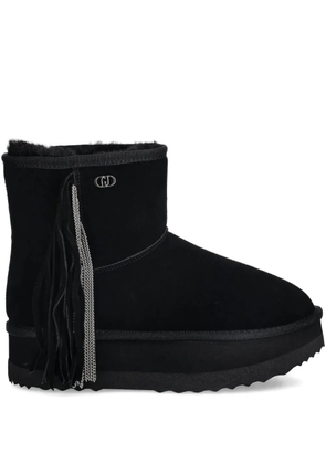 LIU JO fringed ankle boots - Black