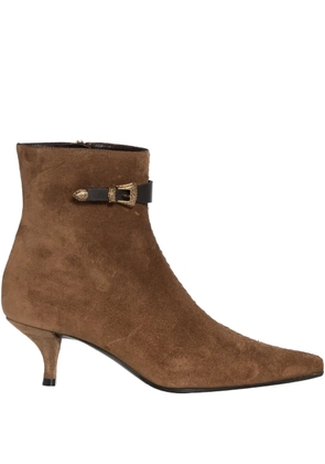 Roberto Festa Ela buckle strap boots - Brown