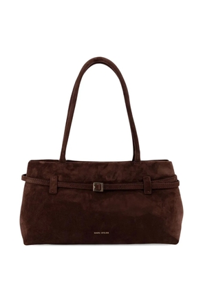 Manu Atelier Le Cambon East West suede bag - Brown
