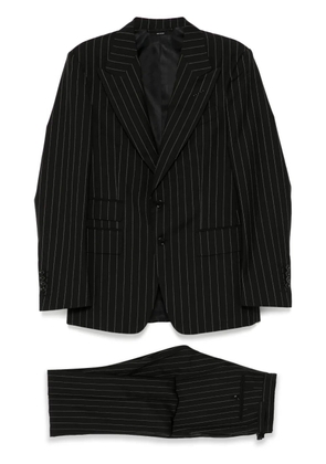 TOM FORD striped suit - Black