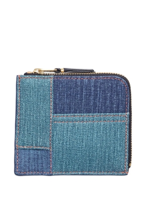Comme Des Garçons Wallet denim-print wallet - Blue