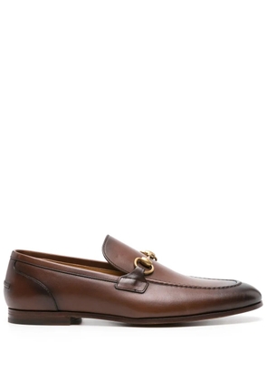 Gucci Jordaan leather loafers - Brown