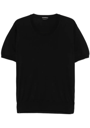 TOM FORD fine-knit T-shirt - Black
