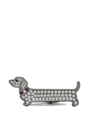 Thom Browne crystal limousine hector tie clip - Silver
