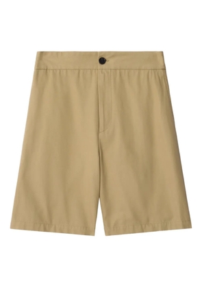 Burberry gabardine-weave shorts - Neutrals