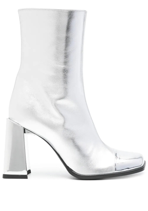 Carel Paris Moon 90mm leather ankle boot - Silver