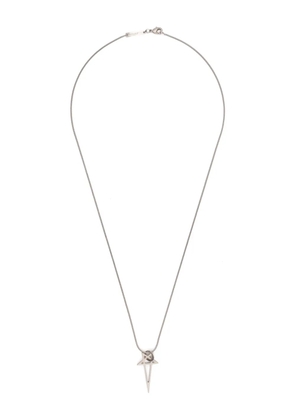 Rick Owens Pentagram necklace - Silver