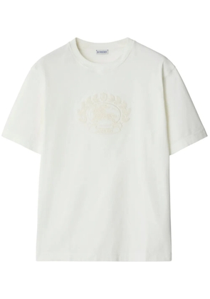 Burberry EKD-textured cotton T-shirt - Neutrals
