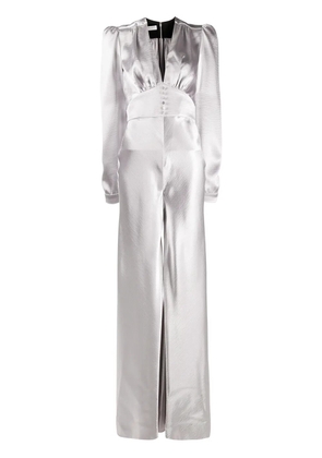 Philosophy Di Lorenzo Serafini flared satin jumpsuit - Grey