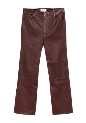 FRAME Reboot Crop leather trousers - Red