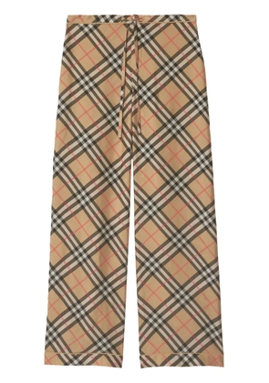 Burberry Nova Check silk pyjama trousers - Neutrals