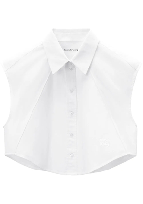 Alexander Wang sleeveless cotton shirt - White