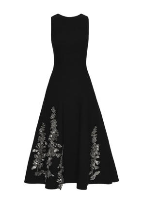 Oscar de la Renta Foxglove sequin-embellished dress - Black
