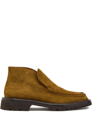 LEGRES topstitched loafers - Brown