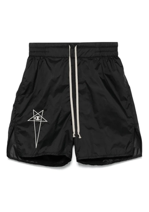 Rick Owens X Champion logo-embroidered bermuda shorts - Black