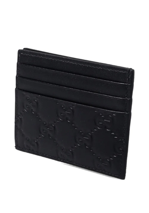 Gucci embossed card holder - Black