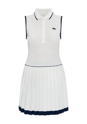 Lacoste logo-detail mini dress - White