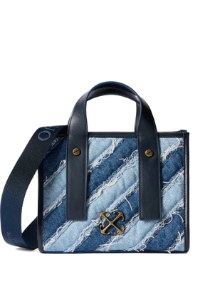 Off-White Quilting denim tote bag - Blue
