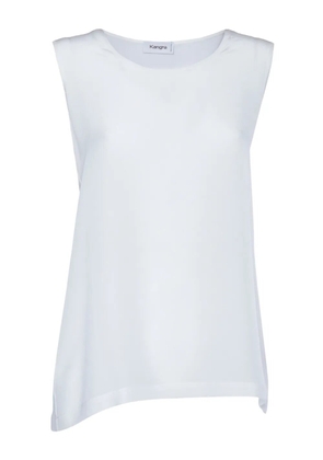 Kangra silk-crepe top - White